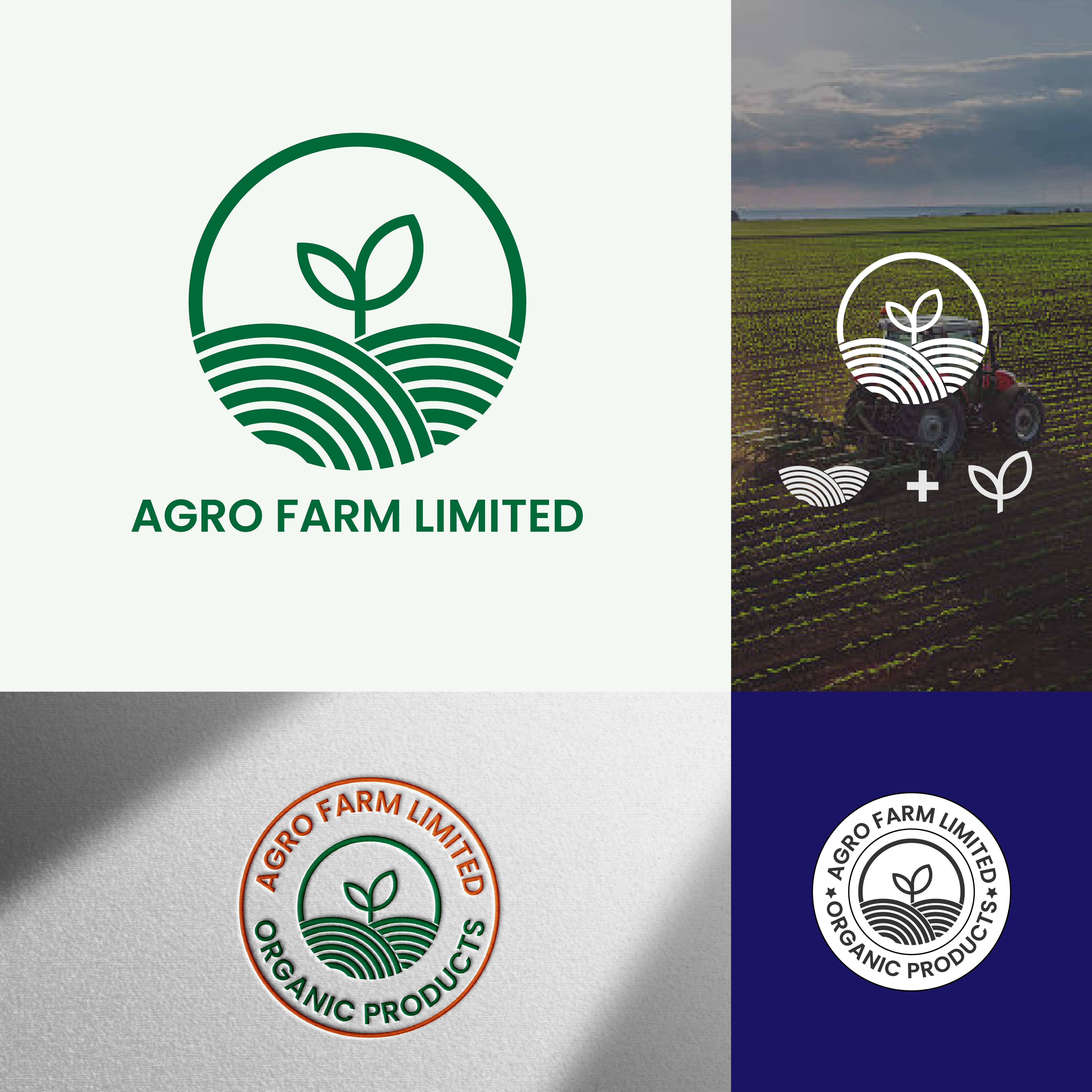 Agro Farm logo design agriculter agro logo badge logo brand identity branding corporate logo creative logo design graphic design logo logo design logo type logos logotype minima minimal logo nature professional logo uixi vector logo