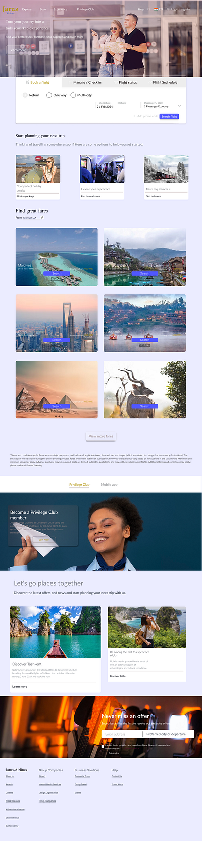 Airlines website Designing ( with AI , FAQs ) branding graphic design typography ui website