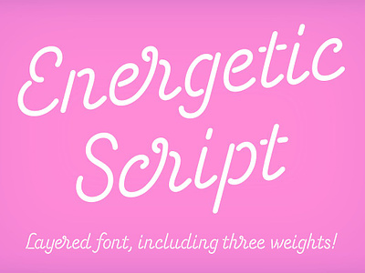 Energetic Script Font display font energetic script font hairline italic light logo font regular script script font