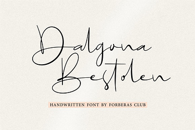 Dalgona Bestolen Font art deco autograph card condensed crafter crafting cricut dalgona bestolen font decorative display fashion vintage feminine handwriting handwritten script signature