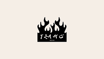 Flame black branding clothes cosmodrome art creative design fire flame graphic design illustration logo logofolio malina cosmica mark modern portfolio urban vector vintage wear