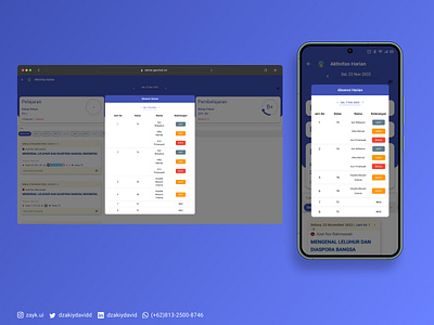 Geschool Blended Learning - Student's Daily Attendance Features app attendance design illustration mobile app mobile design simple ui uiux ux