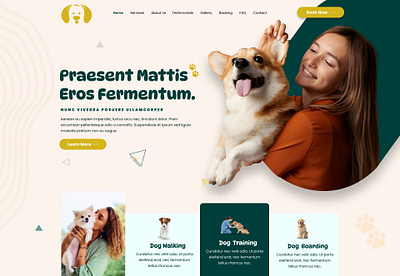 Dog-Web branding graphic design ui