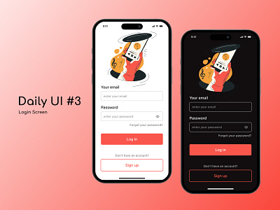 Login Screen daily daily ui dailyui dailyuichallenge design login ui