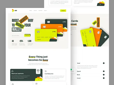 Fintech website design bank banking website card card payment fintech fintech web fintech website home page investment landing page landingpage saas ui uiux