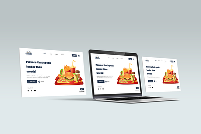 UI Website Fast Food casestudy design fastfood fastfoodwebsite graphic design logo mockup ui uidesign uiux vector website