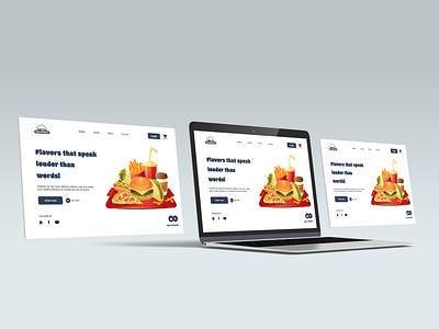 UI Website Fast Food casestudy design fastfood fastfoodwebsite graphic design logo mockup ui uidesign uiux vector website
