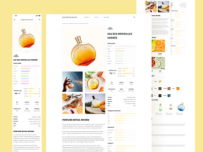 ScentSavvy - Perfurm Details Page article details page perfurm responsive ui ux website