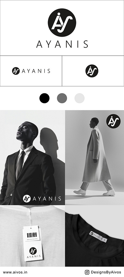 Visual Identity for a clothing brand Ayanis brand design branding clothing logo freelance designer graphic design graphic designer logo logo designer logo ideas tech logo visual identity