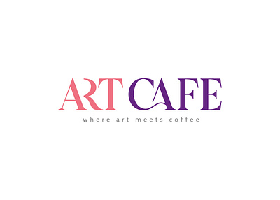 ArtCafe - logo for a cafe brand designer brand identity branding cafe logo design designer designs freelance designer graphic design graphic designer logo logo designer ui