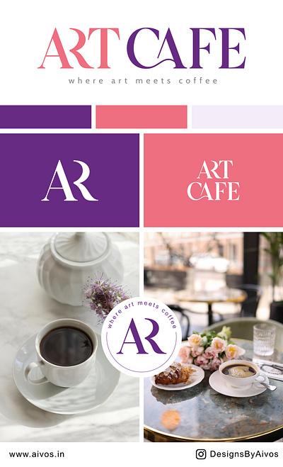 ArtCafe - logo for a cafe brand designer brand identity branding cafe logo design designer designs freelance designer graphic design graphic designer logo logo designer packaging design