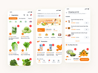 Grocery Shopping & Delivery App android app delivery ecommerce grocery ios mobile app shopping supermaket ui uiux ux