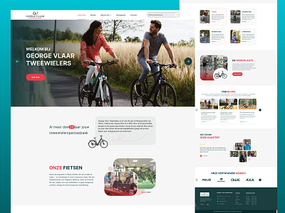 https://www.georgevlaar.nl/ clean cool cycling design dribble ecommerce figma flat design grid landingdingpage modern tempalte ui web website