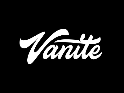 Vanite calligraphy font lettering logo logotype typography vector