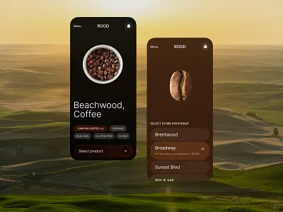 Cafe shop - Mobile app cafe clean coffee creative design mobile mobile app shop tr trendy typography ui uiux ux website