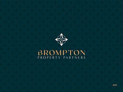 Brompton Property Partners branding graphic design logo logo animation logo design pattern vector