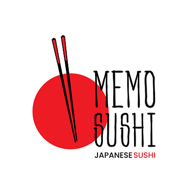 Memo Sushi brand brand designer branding designer fast food food food logo graphic design graphic designer japan logo japanese food logo designer logo ideas logo maker logo typo street food sushi sushi food sushi logo