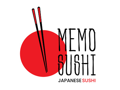 Memo Sushi brand brand designer branding designer fast food food food logo graphic design graphic designer japan logo japanese food logo designer logo ideas logo maker logo typo street food sushi sushi food sushi logo