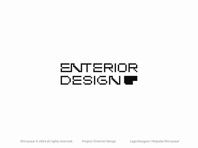 Enterior Design Logo brand identity branding creative logo design design thinking enter graphic design interior design logo logo design logos logotype minimal modern pixel logo type visual identity