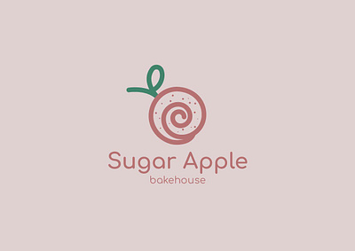 Logo for the bakery "Sweet Apple" branding graphic design logo