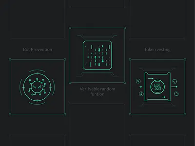 Blockchain icon set blockchain icon illustration ui