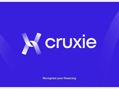 Cruxie branding blue brandbook branding design digital gradient logo minimal modern social media