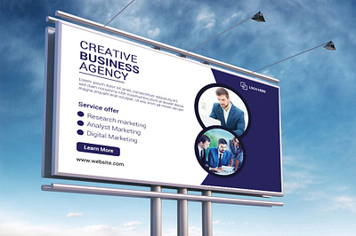 BILLBOARD DESIGN TEMPLATE branding graphic design logo motion graphics