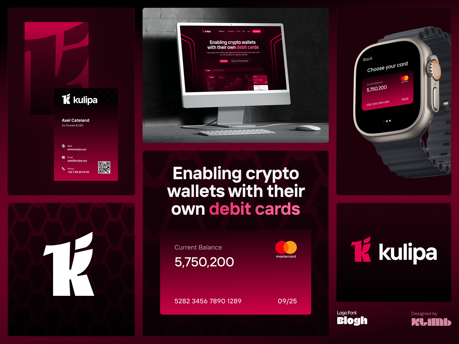 Kulipa - Debit cards for crypto wallets by Michael from KLIMB on Dribbble