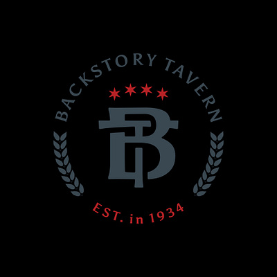 Backstory Tavern Logo Design branding emblem letter lettermark logo mark monogram simple simple logo tb