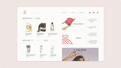 Website Design For Fragrance & Selfcare Store cosmetics design figma fragrance landing page selfcare skincare ui ux website website design