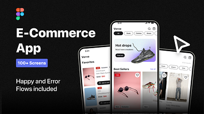 E-Commerce • UI kit 3d ai app branding clean design design system e commerce figma flows mobile store template ui ui kit ux web