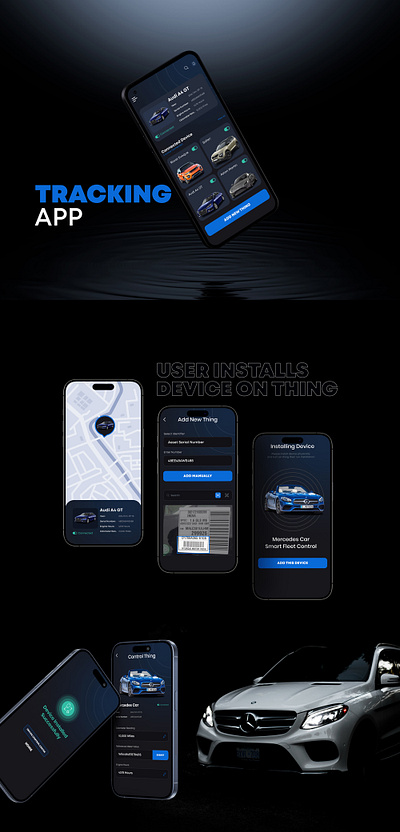 Tracking App app design design device tracking mobile app tracking app uiux design