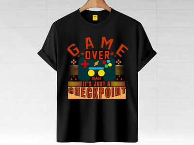 Gaming T- shirt Design controller design game consoler gaming gaming t shirt gaming t shirt design graphic design grunge illustration logo retro t shirt t shirt design typography vector video games vintage