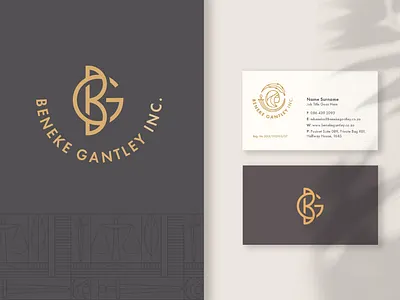 Beneke Gantely Logo & Website Design branding law firm logo design modern logo monogram stationery design website design