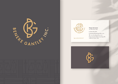 Beneke Gantely Logo & Website Design branding law firm logo design modern logo monogram stationery design website design
