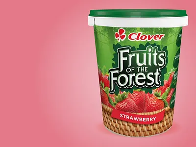 Packaging Design: Fruits of the Forest packaging packaging design photoshop retouching yoghurt