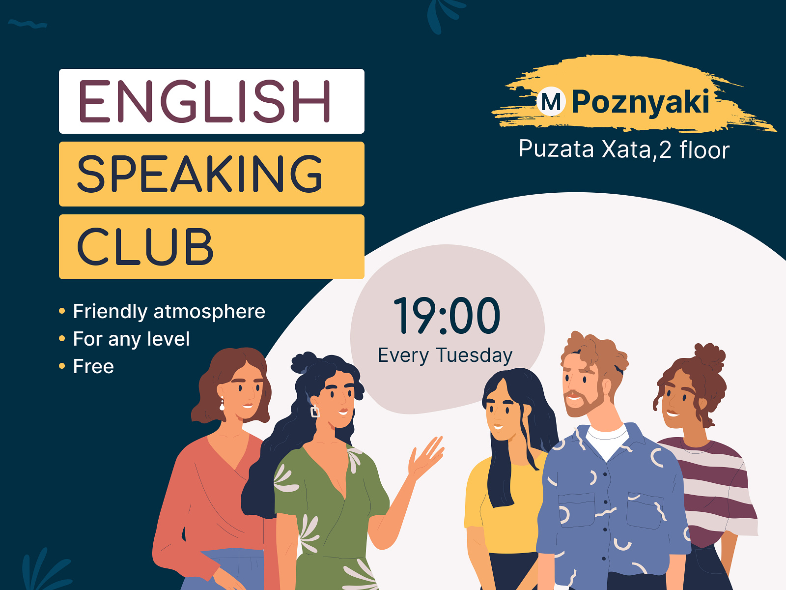 English Speaking Club by Svetlana Kiriyaka on Dribbble