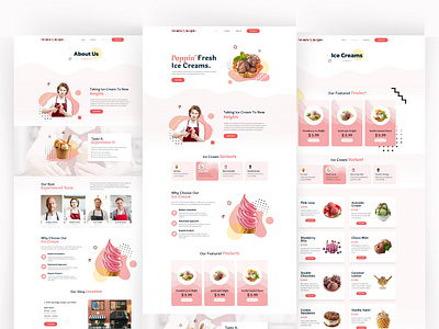 Ice Cream Shop Website using WordPress ecommerce ecommerce landing page ecommerce website elementor elementor pro elementor website ice cream shop minimal modern online store responsive woocommerce woocommerce website wordpress wordpress design wordpress designer wordpress landing page wordpress website