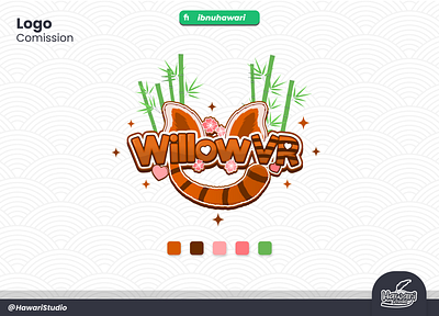 Logo For Vtuber WillowVR cute logo vtuber