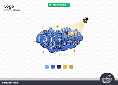 Logo For Vtuber Coffee cute streamer vtuber
