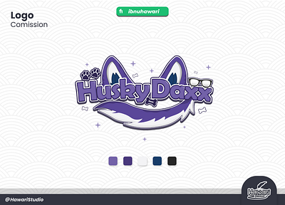 Logo For Vtuber Husky Daxx logo vtuber