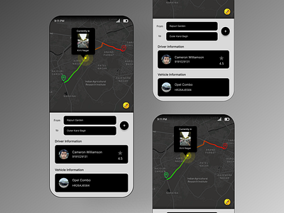 Location Tracker Day 19 app design brand cab booking dailychallenge figma location tracker tracker uber 2.0 ui ux