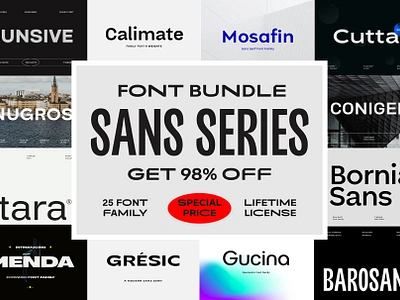 Font Bundles – Sans Series branding design font fontbundle fonts graphic design logo sanserif typography