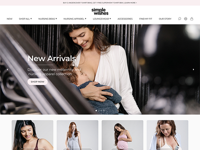 Simple Wishes Branding, Photography and Website branding breastfeeding apparel breastfeeding website maternity clothes maternity website mom pregnancy