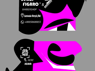 Señor FIGARO'S Barbershop Art Creative Business Card 3d akulyaqueenie art artwork axunkarabiltay bestgallerytop branddesigner branding businesscard cartoon creativebusinesscard creativebusinesscards design figarosbarbershopcard graphic design graphicdesigner illustration logo stylishbusinesscard ui