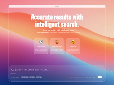 Custom AI Search Engine ai ai chat ai generator ai search ai ui blur borwser components emoji free font glassy mobile search engine ui website