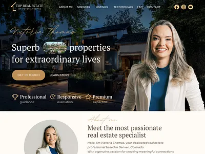 Real Estate Canva Website, Website Template for Realtor diy canva website