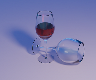 Wine Glass, 3d Modelling, Blender 4.2 3d 3d modeling blender branding graphic design