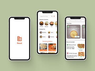 Menu App Design branding menuapp ui