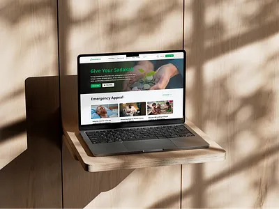 Sadakah: An Islamic Donation Website Design branding design donation donor foundation islam islamic logo sadaqa ui ui ux ui design ux ux design web web design website website design zakat